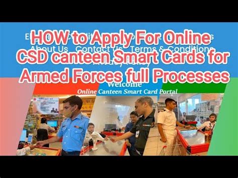 how to apply ex servicemen widow CSD canteen smart card